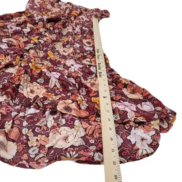 Knox Rose Midi Dress Medium Floral Cottage Core Prairie Tassel Button Front Boho - Picture 11 of 11